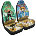Luffy And Zoro Car Seat Covers Custom Map Car Accessories For Fans - Gearcarcover - 3