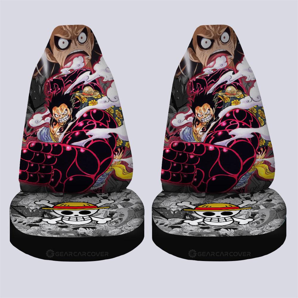 Luffy Gear 4 Car Seat Covers Custom One Piece Anime Car Accessories - Gearcarcover - 4