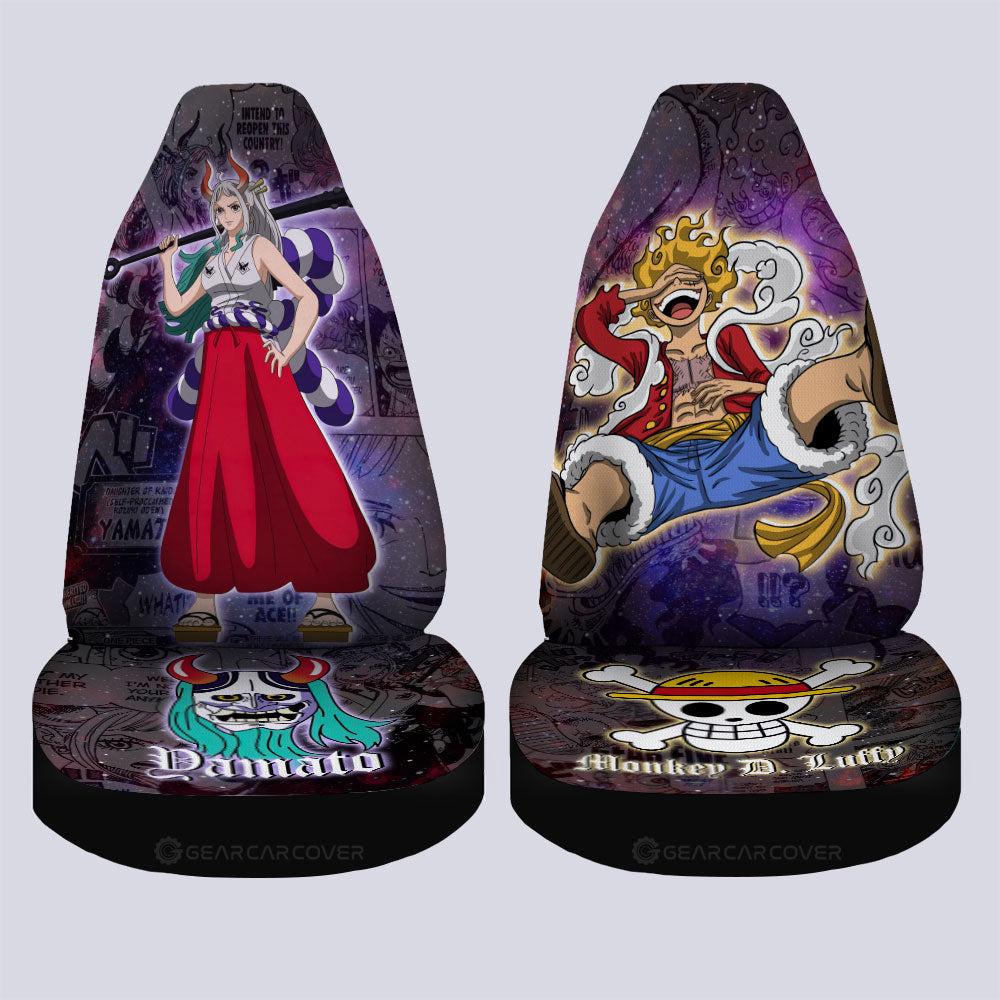 Luffy and Yamato Car Seat Covers Custom Car Accessories - Gearcarcover - 3