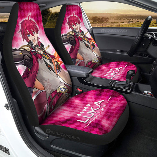 Luka Car Seat Covers Custom Honkai Star Rail Car Accessories - Gearcarcover - 2