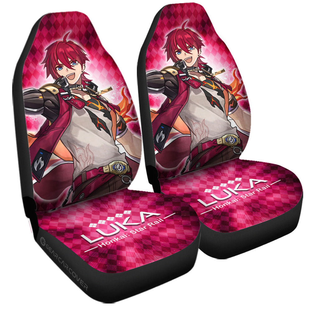 Luka Car Seat Covers Custom Honkai Star Rail Car Accessories - Gearcarcover - 3