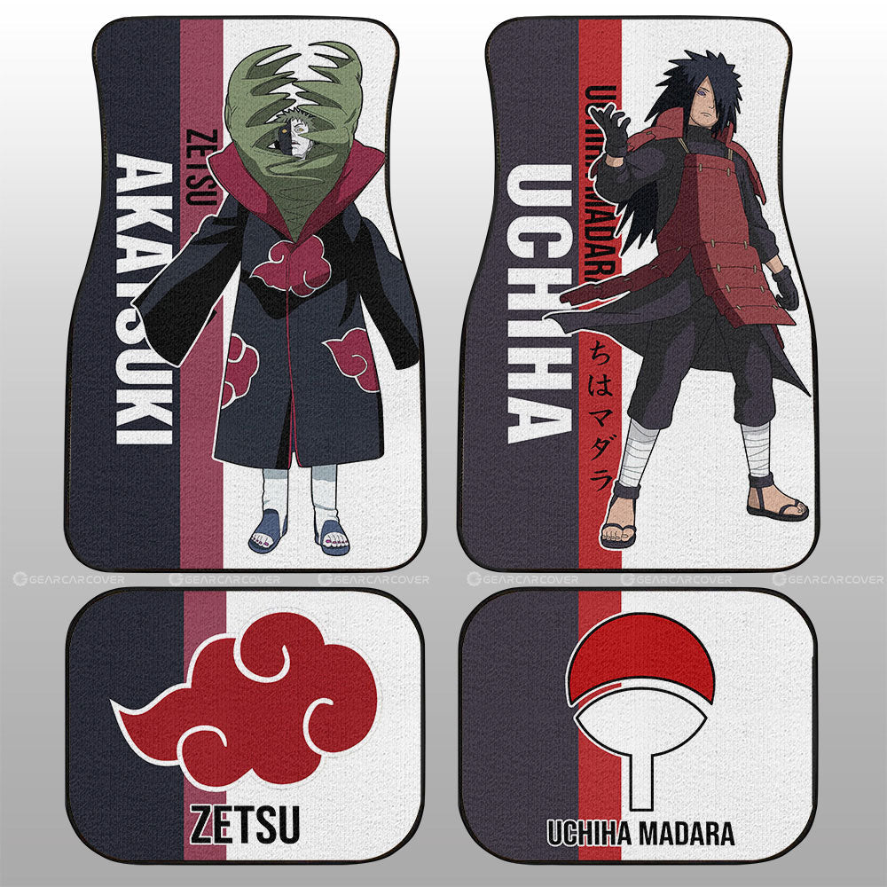 Madara And Zetsu Car Floor Mats Custom Anime Car Accessories For Fans - Gearcarcover - 1