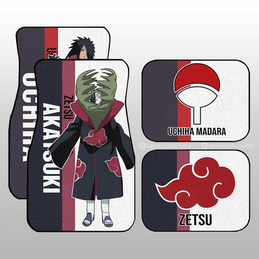 Madara And Zetsu Car Floor Mats Custom Car Accessories For Fans - Gearcarcover - 2