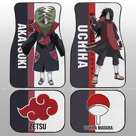 Madara And Zetsu Car Floor Mats Custom Car Accessories For Fans - Gearcarcover - 1