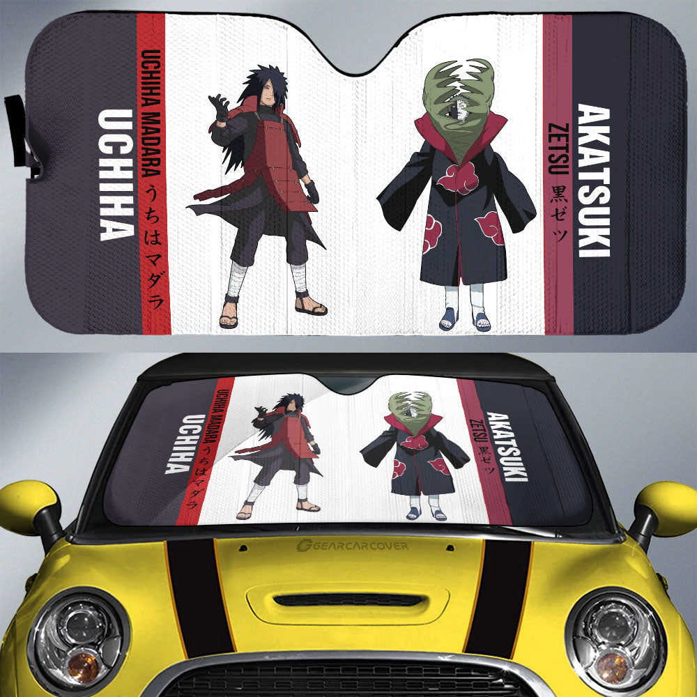 Madara And Zetsu Car Sunshade Custom Anime Car Accessories For Fans - Gearcarcover - 1