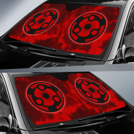 Madara Eternal Mangekyo Sharingan Car Sunshade Custom Anime Tie Dye Style - Gearcarcover - 2