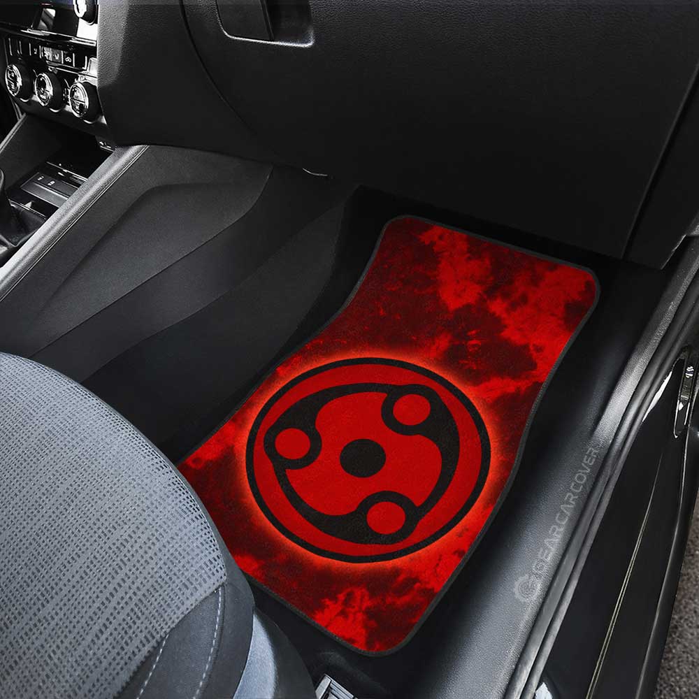 Madara Mangekyo Sharingan Car Floor Mats Custom Tie Dye Style - Gearcarcover - 3