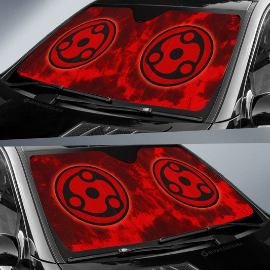 Madara Mangekyo Sharingan Car Sunshade Custom Anime Tie Dye Style - Gearcarcover - 2