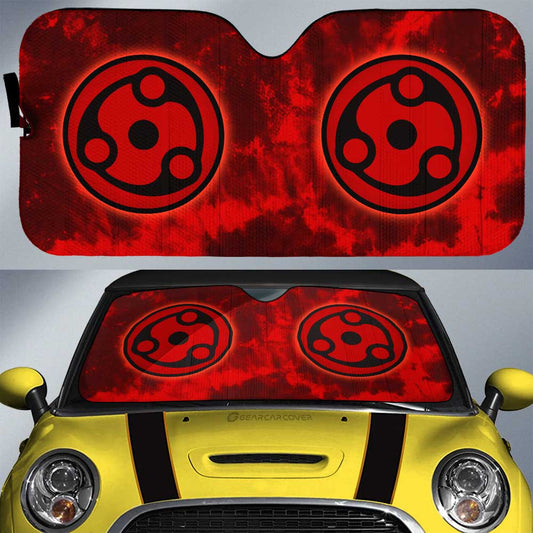 Madara Mangekyo Sharingan Car Sunshade Custom Anime Tie Dye Style - Gearcarcover - 1