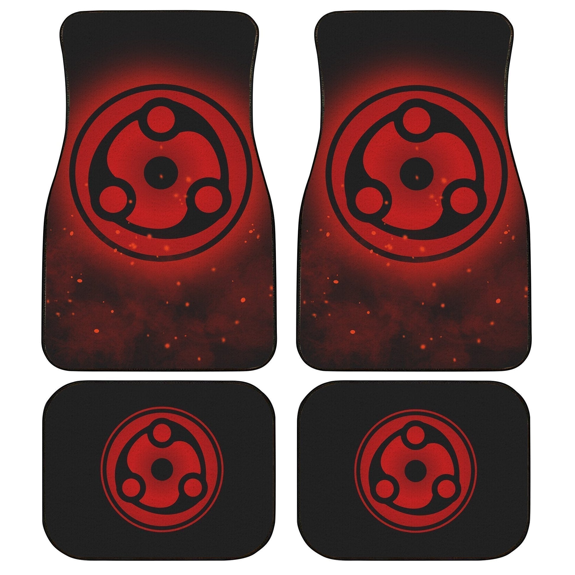 Madara Mangekyou Car Floor Mats Custom Sharingan Anime Car Accessories - Gearcarcover - 1