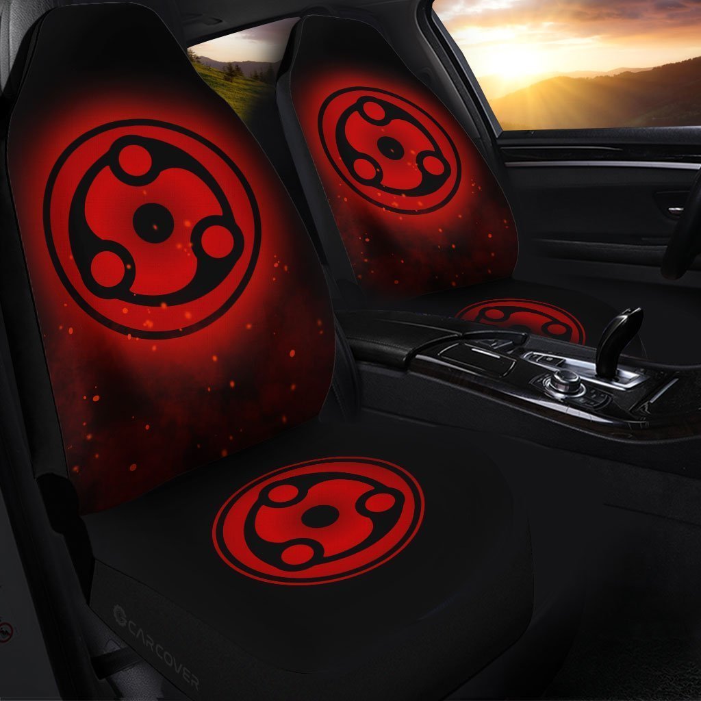 Madara Mangekyou Car Seat Covers Custom Sharingan Anime Car Accessories - Gearcarcover - 1