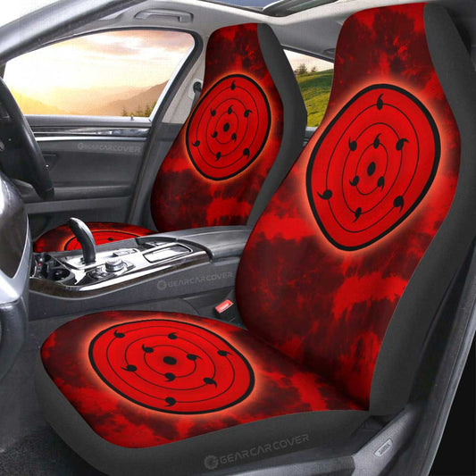 Madara Rinne Sharingan Car Seat Covers Custom Anime Tie Dye Style - Gearcarcover - 2