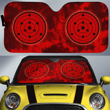 Madara Rinne Sharingan Car Sunshade Custom Anime Tie Dye Style - Gearcarcover - 1