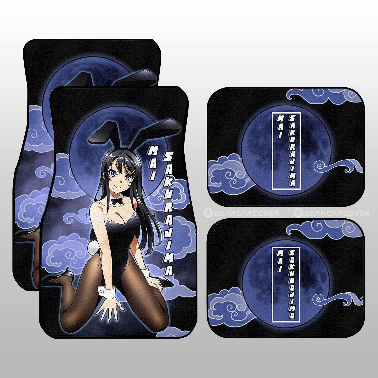 Mai Sakurajima Car Floor Mats Custom Bunny Girl Senpai Car Accessories For Fans - Gearcarcover - 1