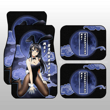Mai Sakurajima Car Floor Mats Custom Bunny Girl Senpai Car Accessories For Fans - Gearcarcover - 1