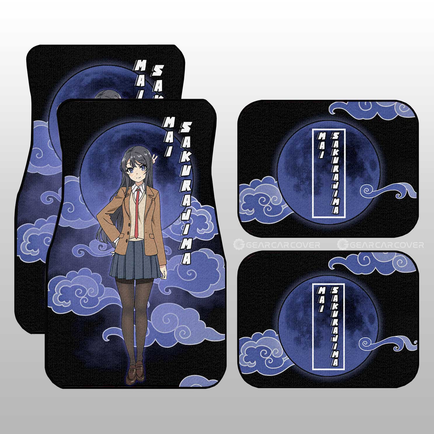 Mai Sakurajima Car Floor Mats Custom Bunny Girl Senpai Car Accessories - Gearcarcover - 1