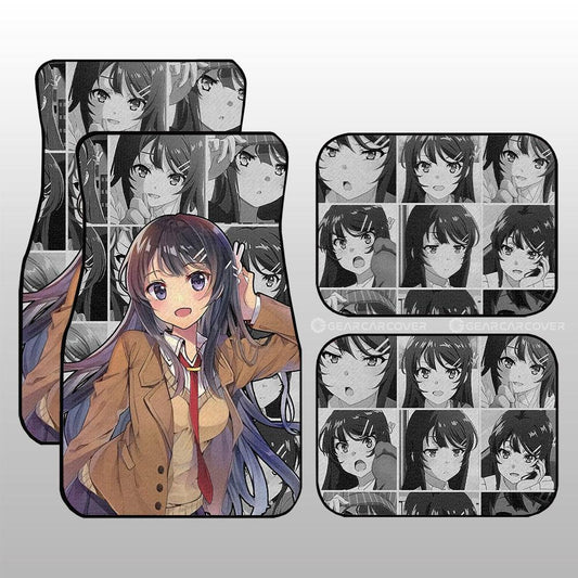 Mai Sakurajima Car Floor Mats Custom Bunny Girl Senpai Car Accessories - Gearcarcover - 1