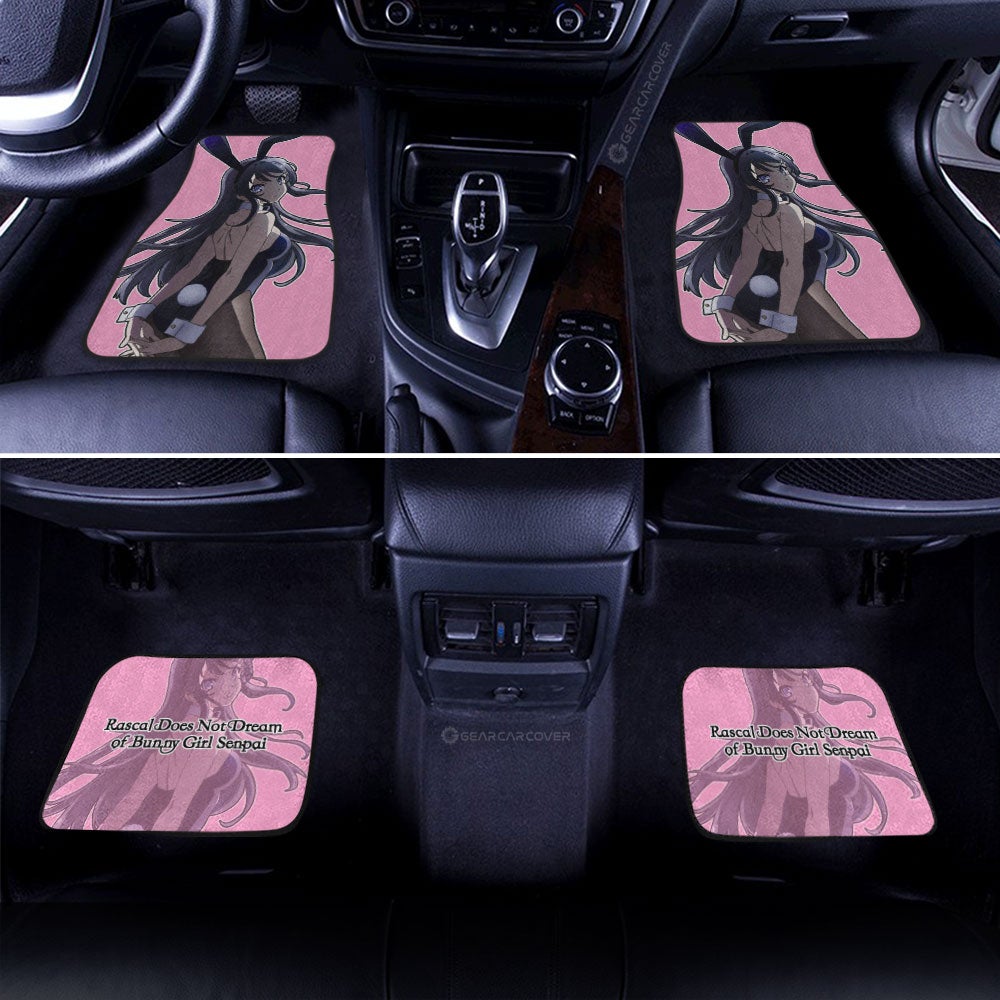 Mai Sakurajima Car Floor Mats Custom Bunny Girl Senpai - Gearcarcover - 3