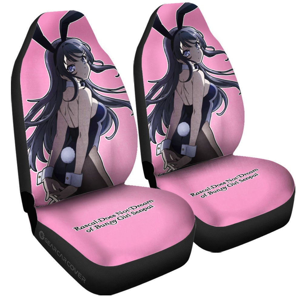 Mai Sakurajima Car Seat Covers Custom Bunny Girl Senpai - Gearcarcover - 3