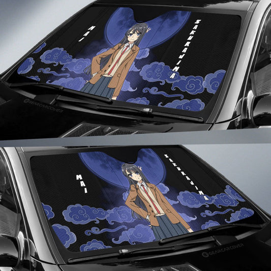 Mai Sakurajima Car Sunshade Custom Bunny Girl Senpai Car Accessories - Gearcarcover - 2