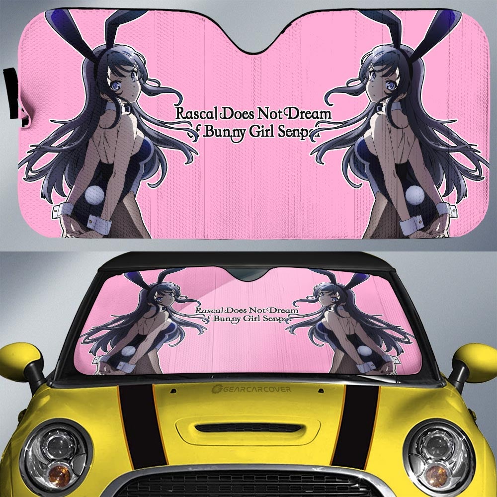 Mai Sakurajima Car Sunshade Custom Bunny Girl Senpai - Gearcarcover - 1