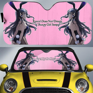 Mai Sakurajima Car Sunshade Custom Bunny Girl Senpai - Gearcarcover - 1