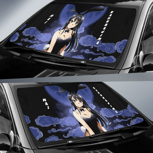 Mai Sakurajima Car Sunshade Custom Sexy Girls Bunny Girl Senpai Car Accessories - Gearcarcover - 2