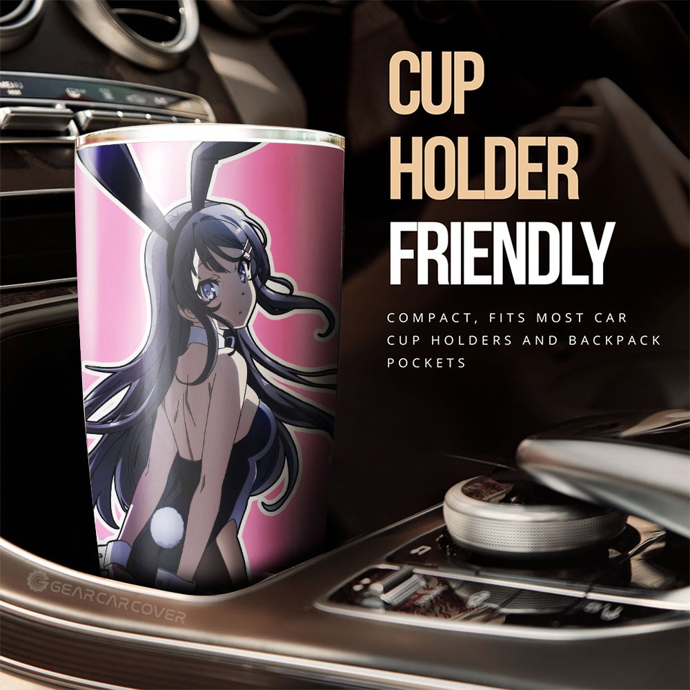 Mai Sakurajima Tumbler Cup Custom Bunny Girl Senpai - Gearcarcover - 2