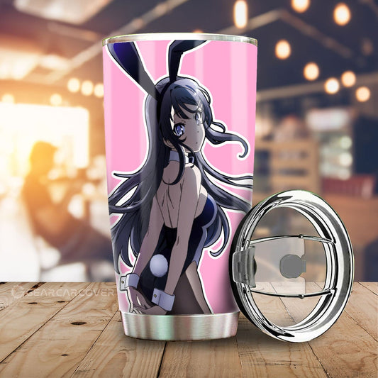 Mai Sakurajima Tumbler Cup Custom Bunny Girl Senpai - Gearcarcover - 1
