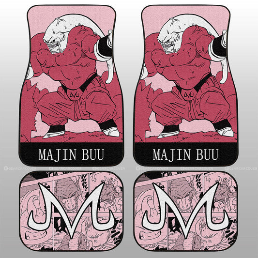 Majin Buu Car Floor Mats Custom Manga Color Style - Gearcarcover - 2