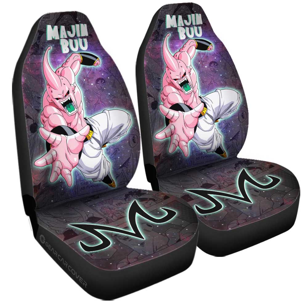 Majin Buu Car Seat Covers Custom Car Accessories Manga Galaxy Style - Gearcarcover - 3