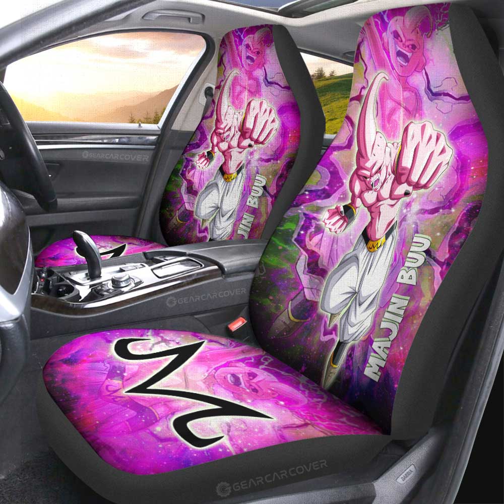 Majin Buu Car Seat Covers Custom Dragon Ball Anime Car Accessories - Gearcarcover - 1