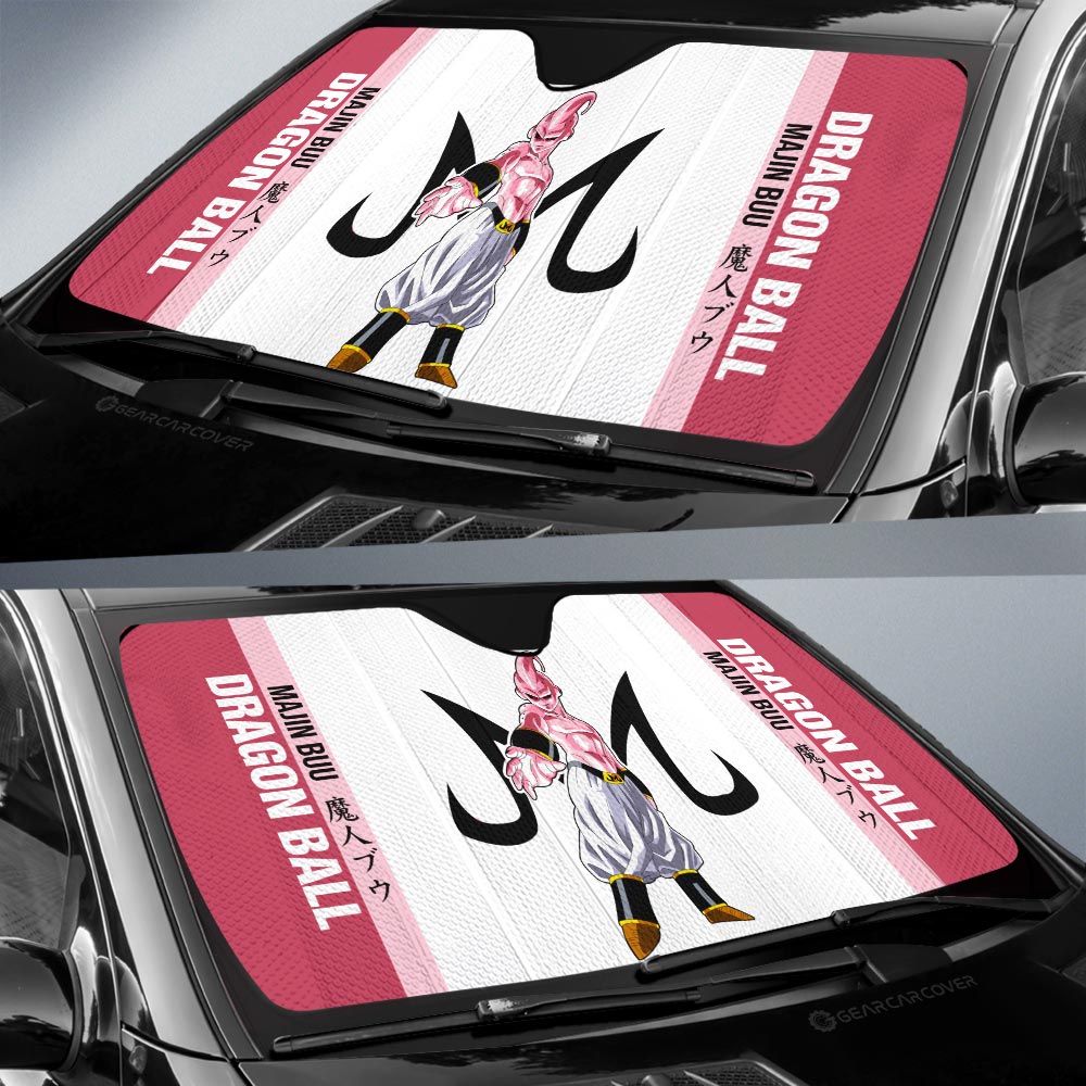 Majin Buu Car Sunshade Custom Car Accessories For Fans - Gearcarcover - 2