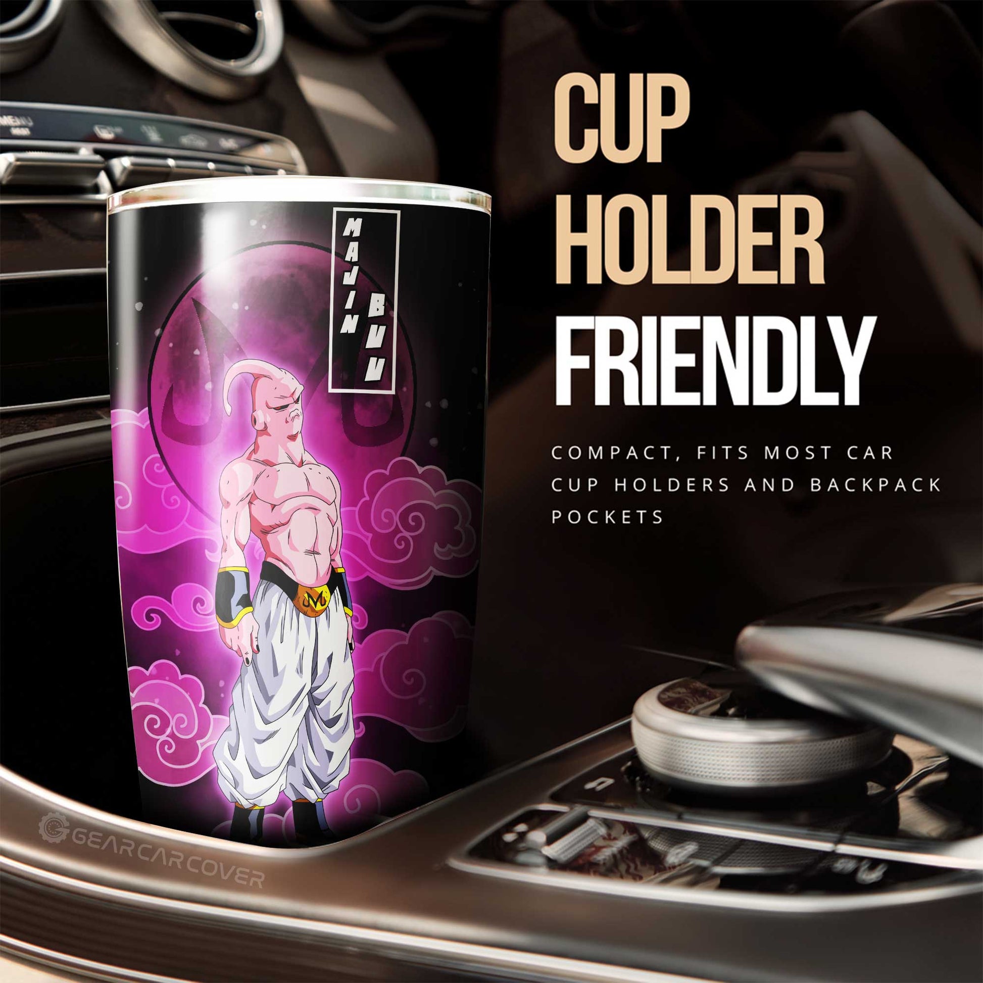 Majin Buu Tumbler Cup Custom Car Interior Accessories - Gearcarcover - 2