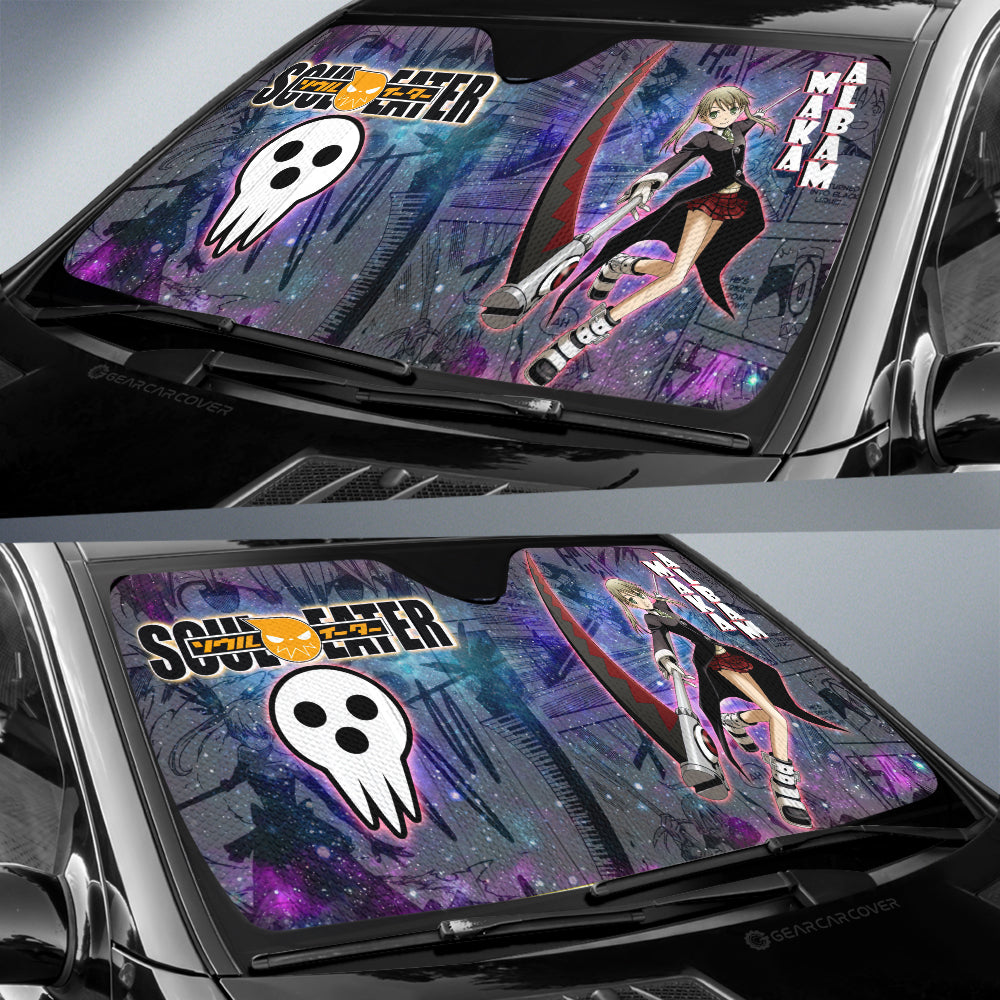 Maka Albarn Car Sunshade Custom Manga Galaxy Style - Gearcarcover - 2