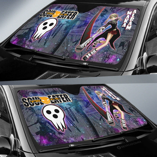 Maka Albarn Car Sunshade Custom Manga Galaxy Style - Gearcarcover - 2