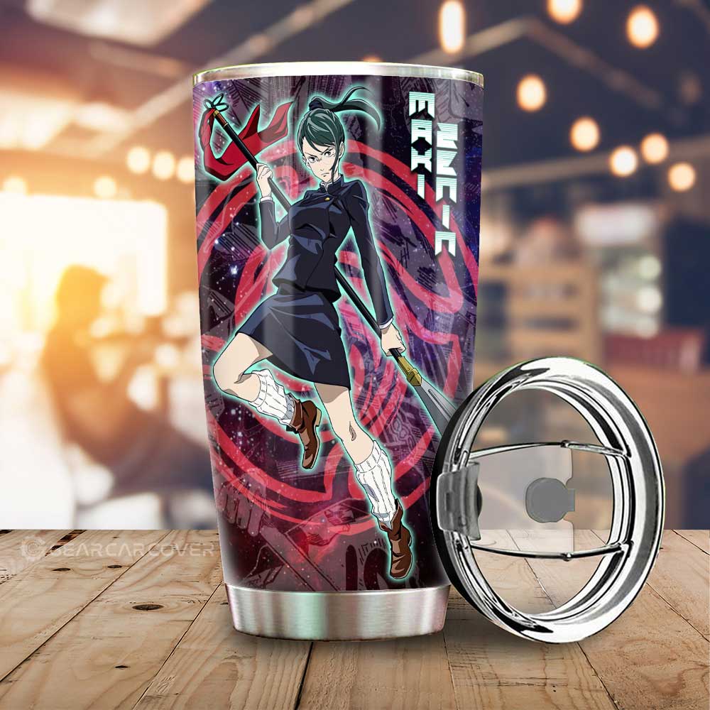 Maki Zenin Tumbler Cup Custom Galaxy Manga Style - Gearcarcover - 1