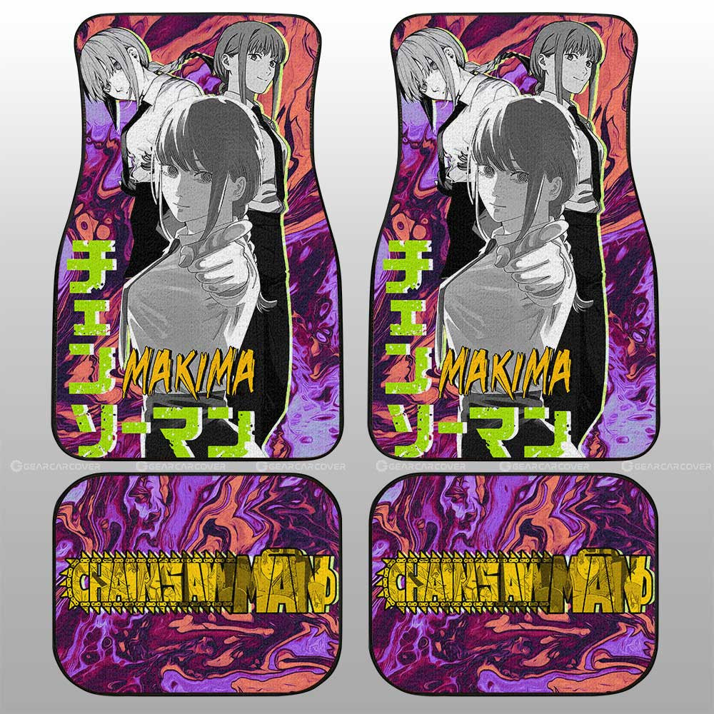 Makima Car Floor Mats Custom - Gearcarcover - 1