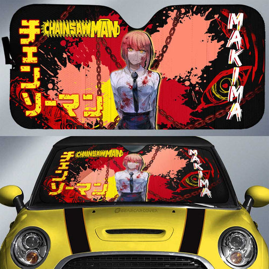 Makima Car Sunshade Custom Car Accessories - Gearcarcover - 1