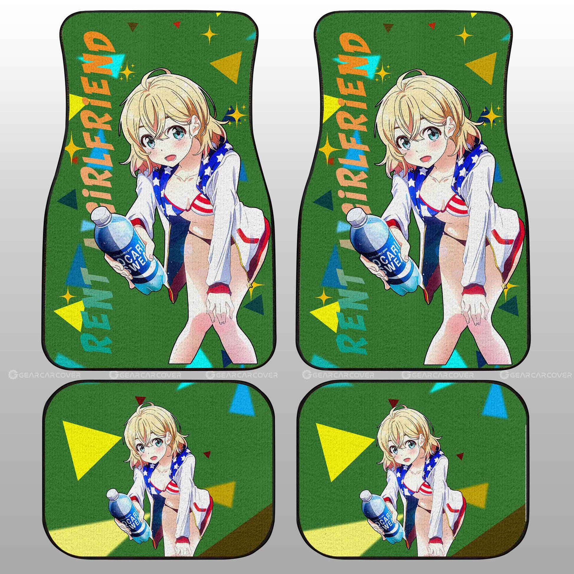 Mami Nanami Car Floor Mats Custom Rent A Girlfriend Car Accessories - Gearcarcover - 2