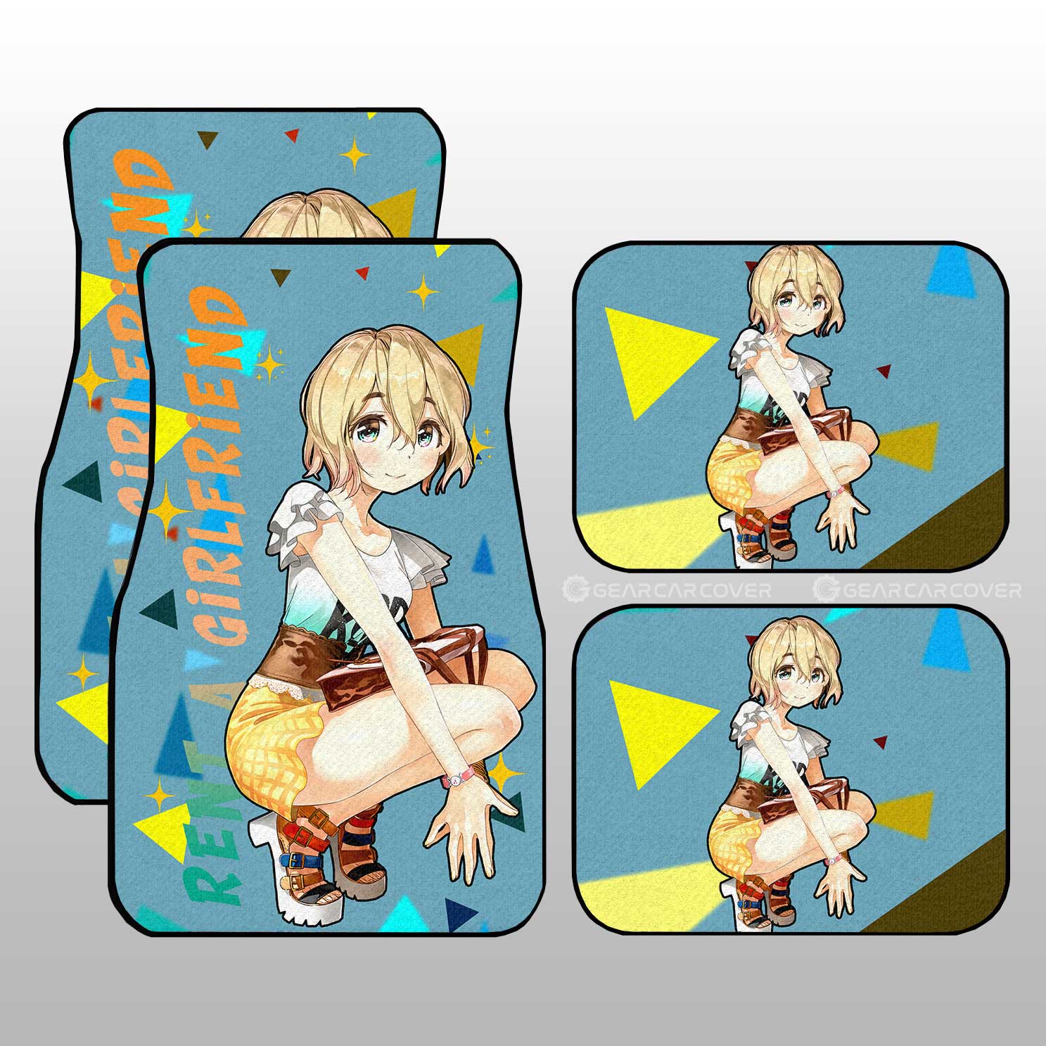 Mami Nanami Car Floor Mats Custom Rent A Girlfriend Car Accessories - Gearcarcover - 1