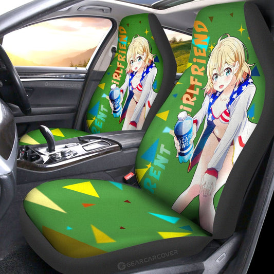 Mami Nanami Car Seat Covers Custom Rent A Girlfriend Car Accessories - Gearcarcover - 2