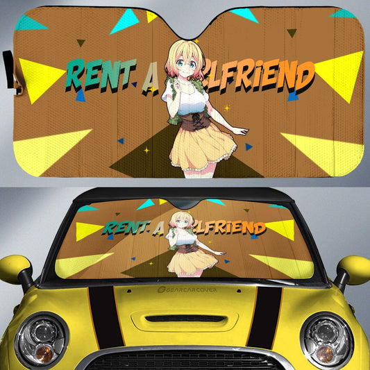 Mami Nanami Car Sunshade Custom Rent A Girlfriend - Gearcarcover - 1