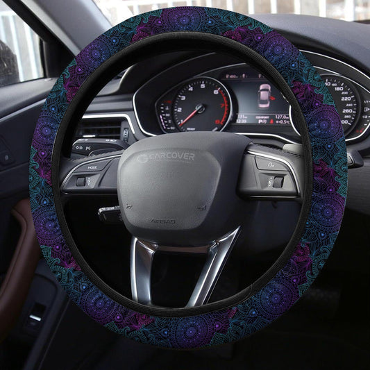 Mandala Steering Wheel Covers Custom Mandala Flower Car Accessories - Gearcarcover - 2