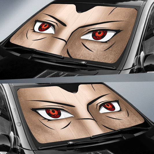 Mandara Eyes Car Sunshade Custom Anime Eyes Fan Car Accessories - Gearcarcover - 2