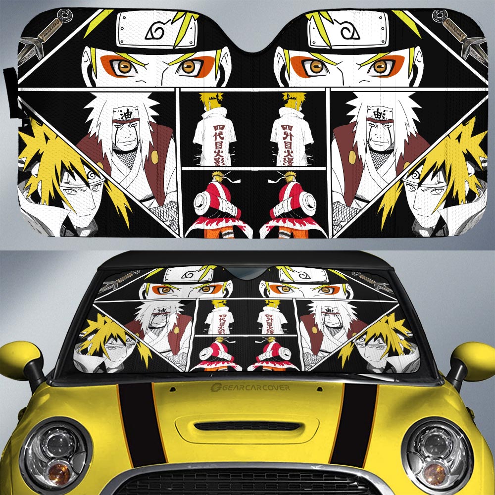 Manga Car Sunshade Custom Anime Car Accessories - Gearcarcover - 1