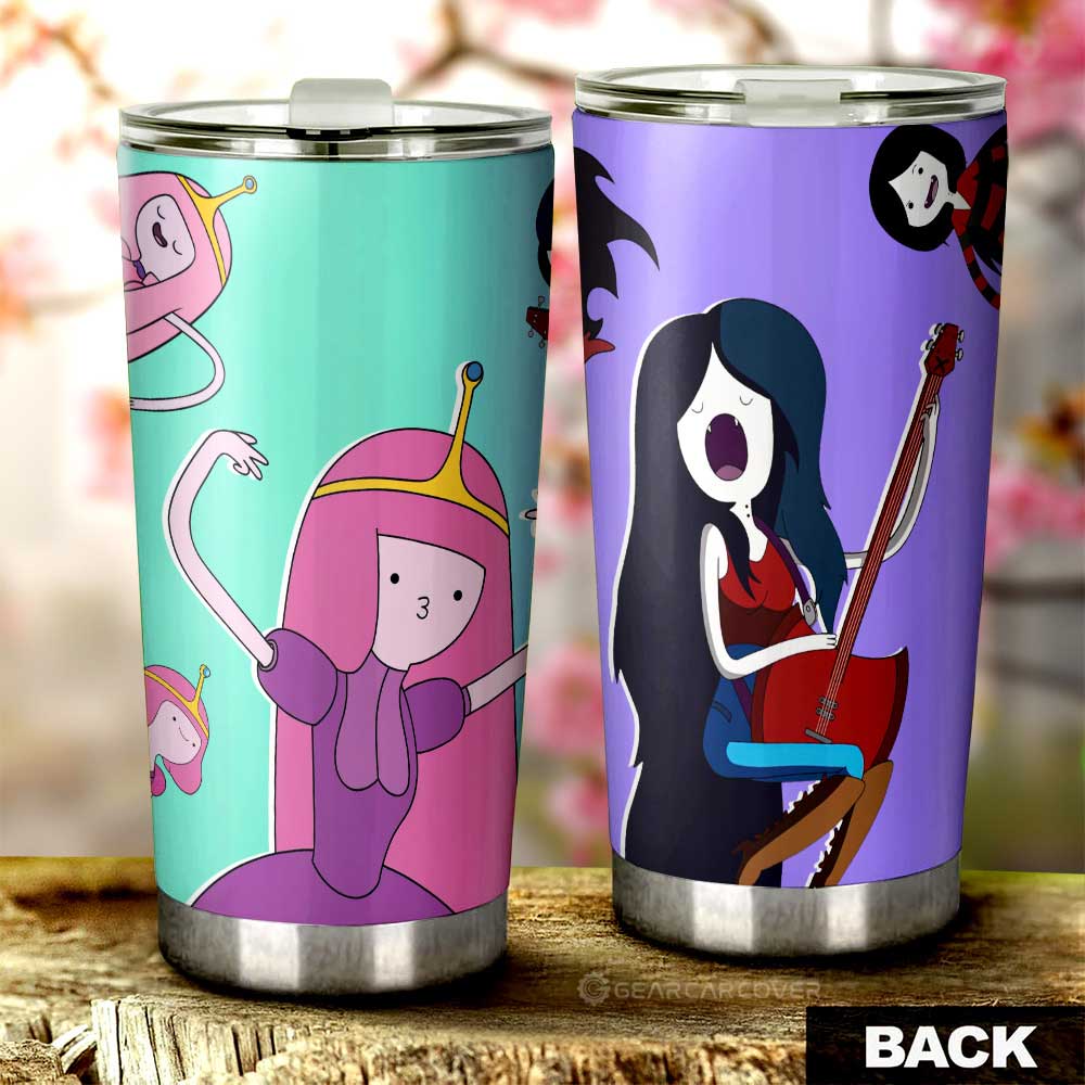 Marceline And Princess Bubblegum Adventure Time Tumbler Cup Custom Cartoon Car Accessories - Gearcarcover - 1