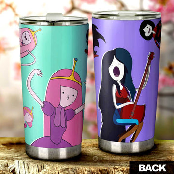 Marceline And Princess Bubblegum Adventure Time Tumbler Cup Custom Cartoon Car Accessories - Gearcarcover - 1