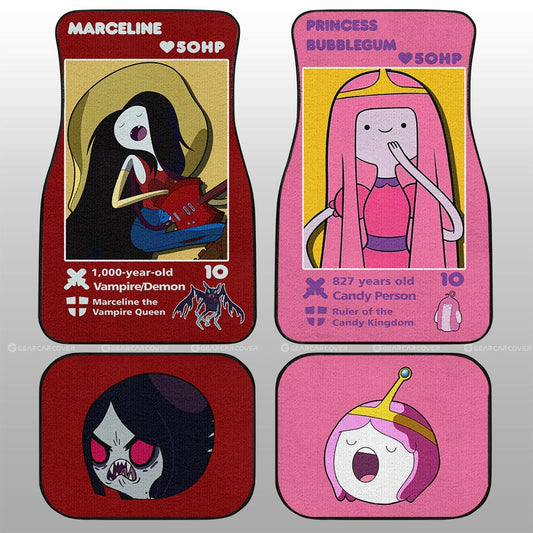Marceline x Princess Bubblegum Car Floor Mats Custom Adventure Time Car Accessories - Gearcarcover - 1