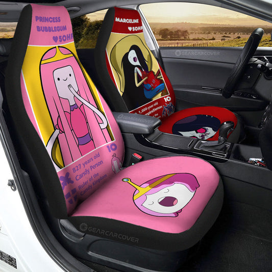 Marceline x Princess Bubblegum Car Seat Covers Custom Adventure Time Car Accessories - Gearcarcover - 2